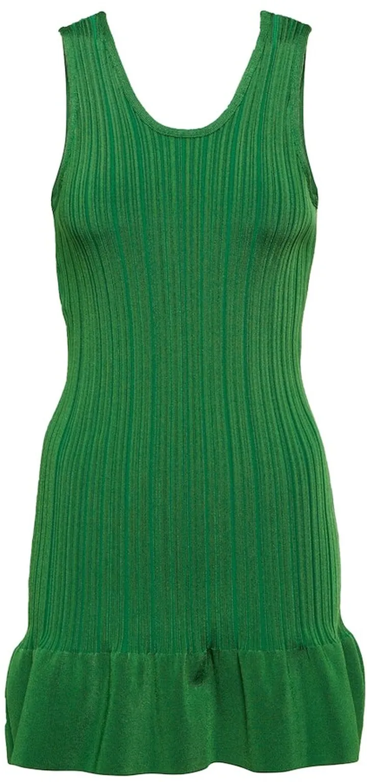 Rbbed-knit minidress