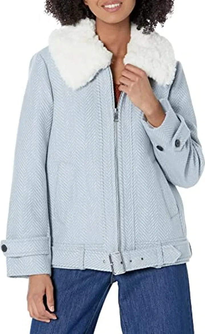 Club Monaco Women's Textured Moto Jacket