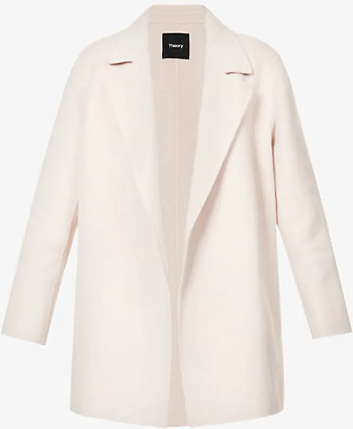 Womens Cherub Clairene Notched-lapel Wool and Cashmere-blend Coat