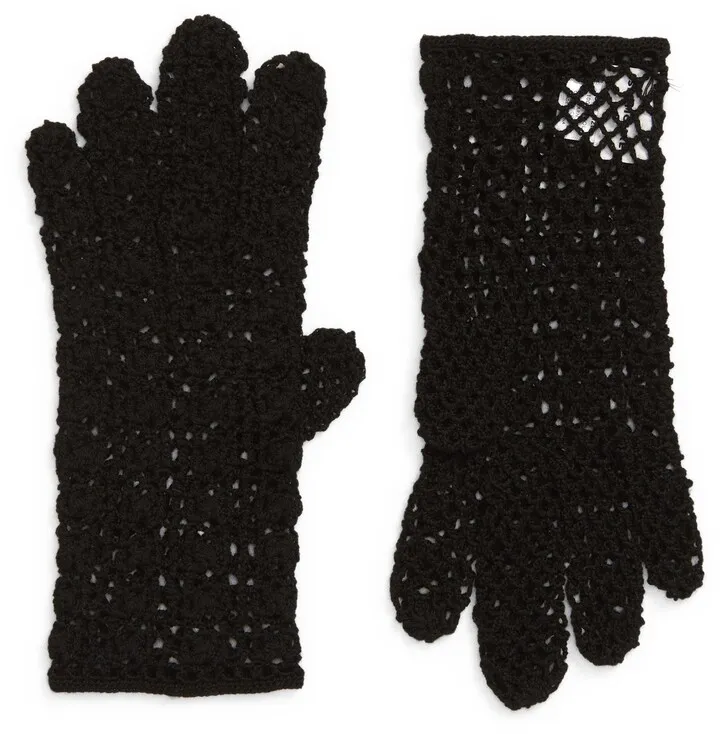 RBG Hand Crochet Wool Gloves