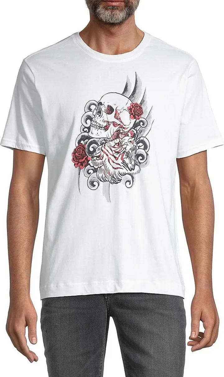 Tiger Skull Graphic T-Shirt