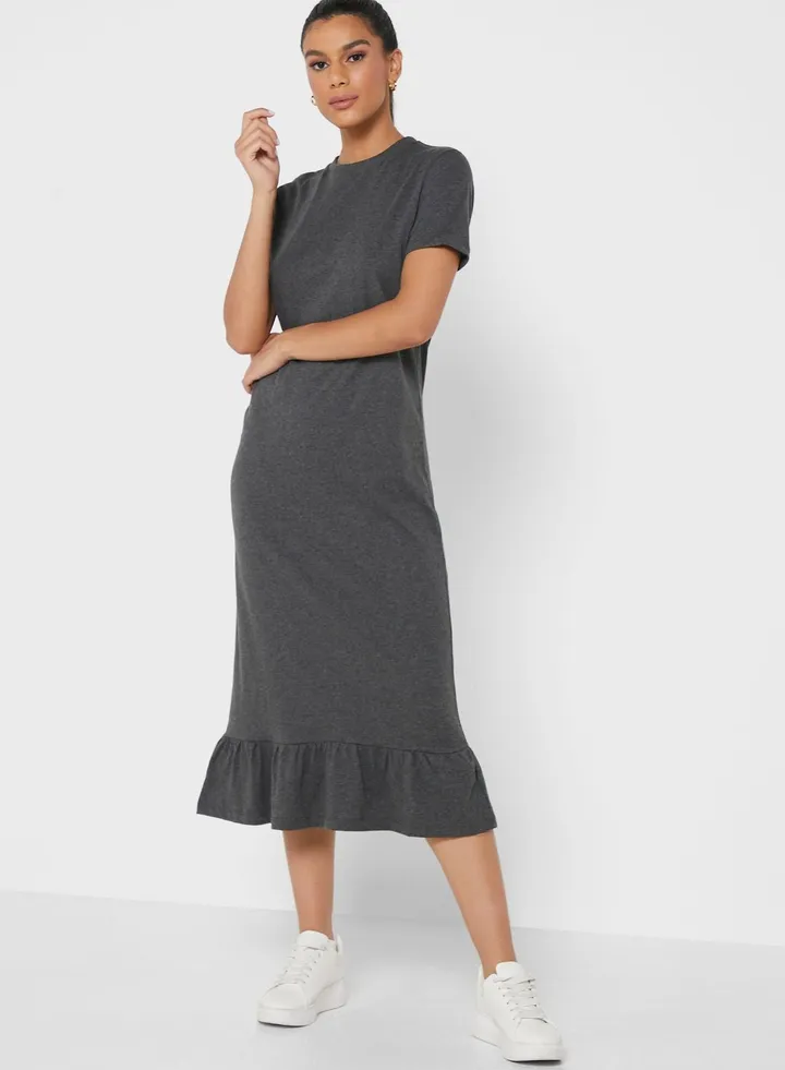 Tiered T-Shirt Midi Dress