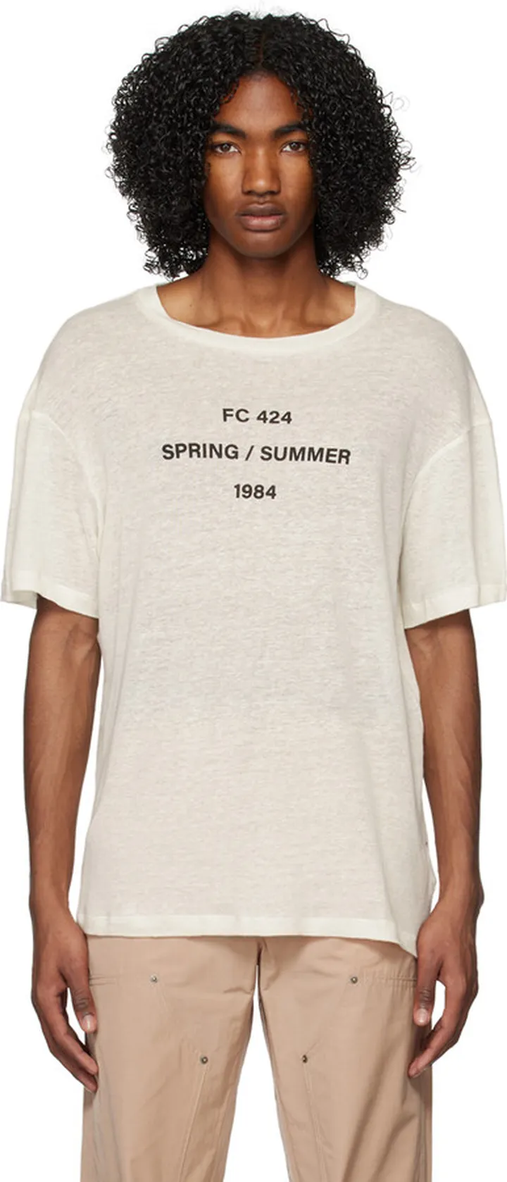 424 White Printed T-Shirt