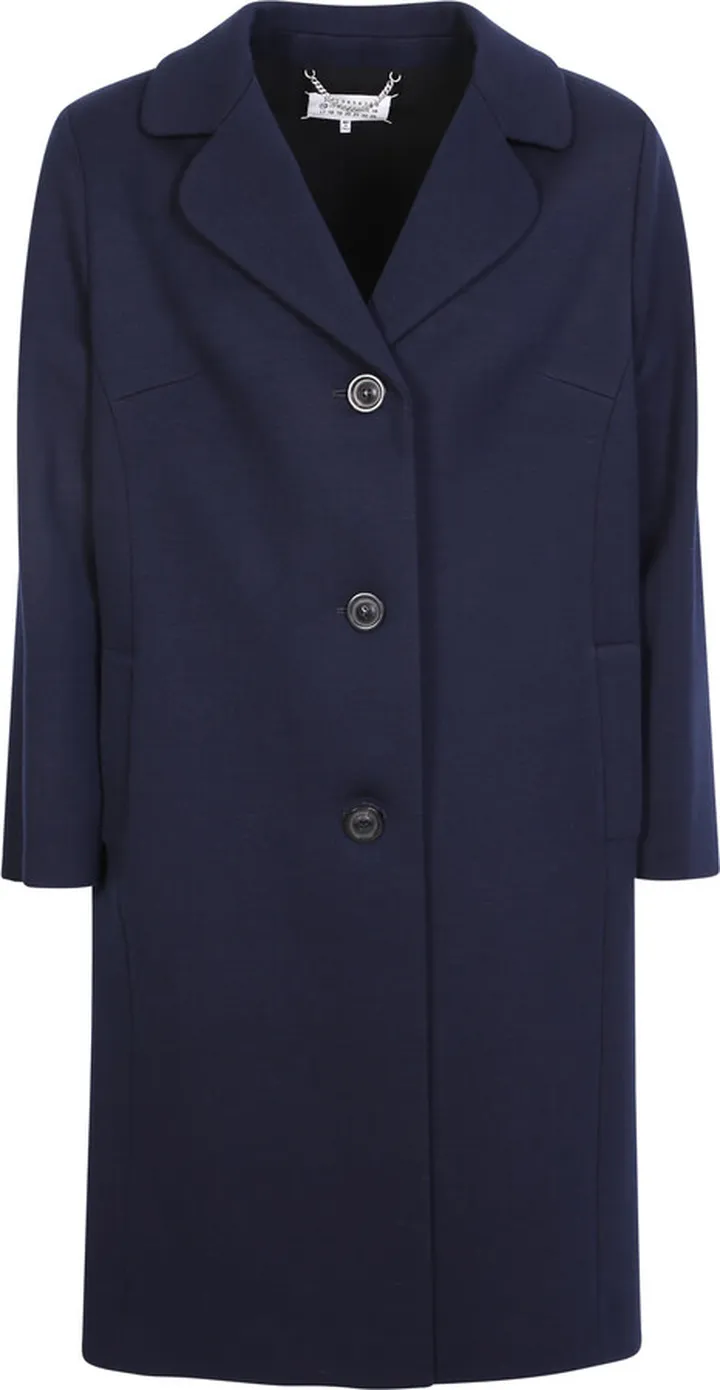 Single-breasted Wool-blend Coat