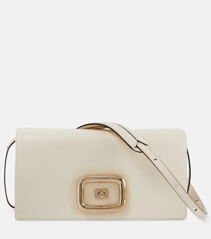 Viv' Choc Small leather shoulder bag