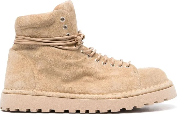 Lace-Up Suede Boots
