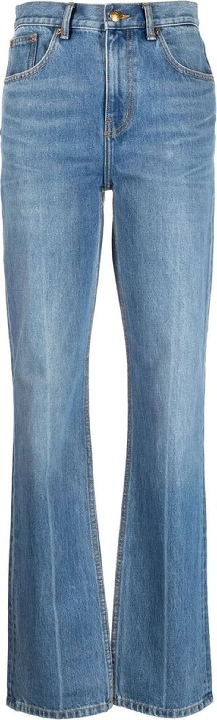 TORY BURCH- Slim-fit Denim Cotton Jeans