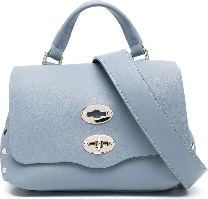 Stud-Detail Leather Tote Bag