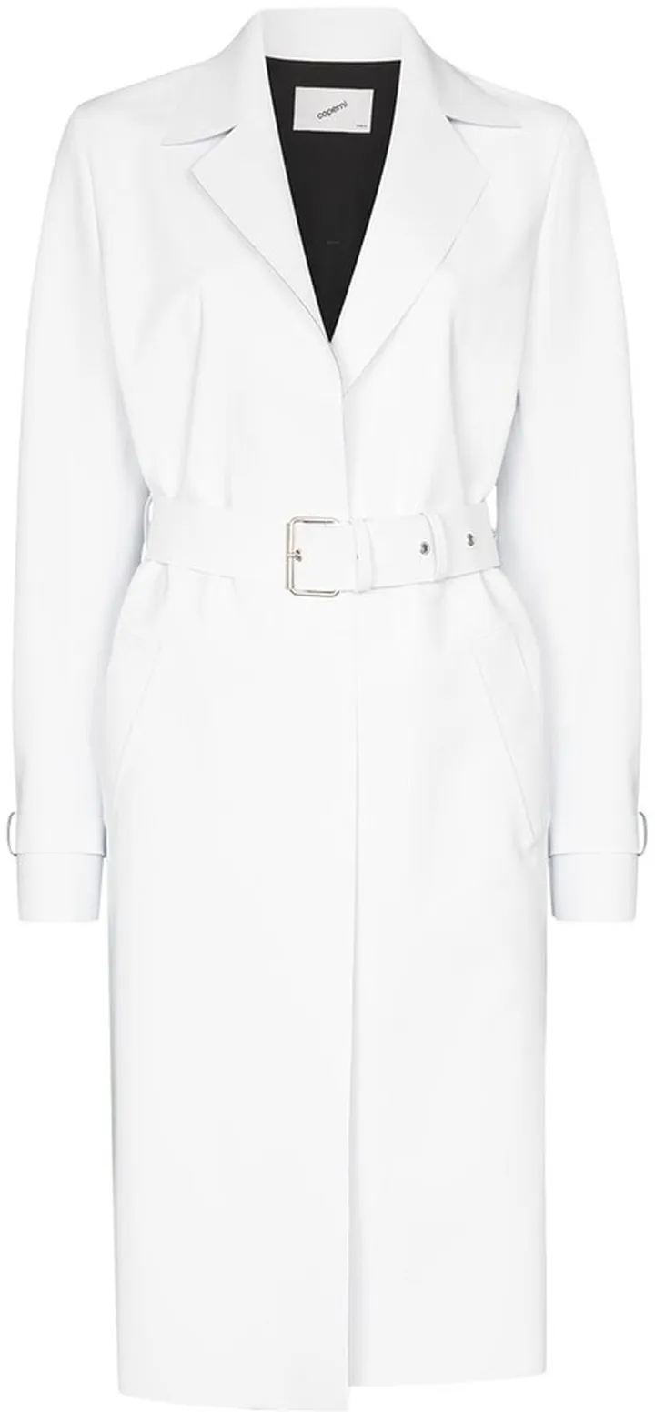 Trompe-l'œil belted coat