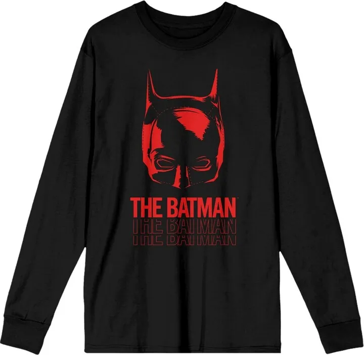 Batman Movie Silhouette Men’s Black Long Sleeve Tee-L