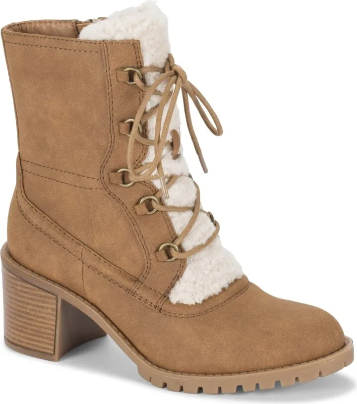 Baretraps Women's Hadlee Faux Fur Block Heel Bootie Women's Shoes