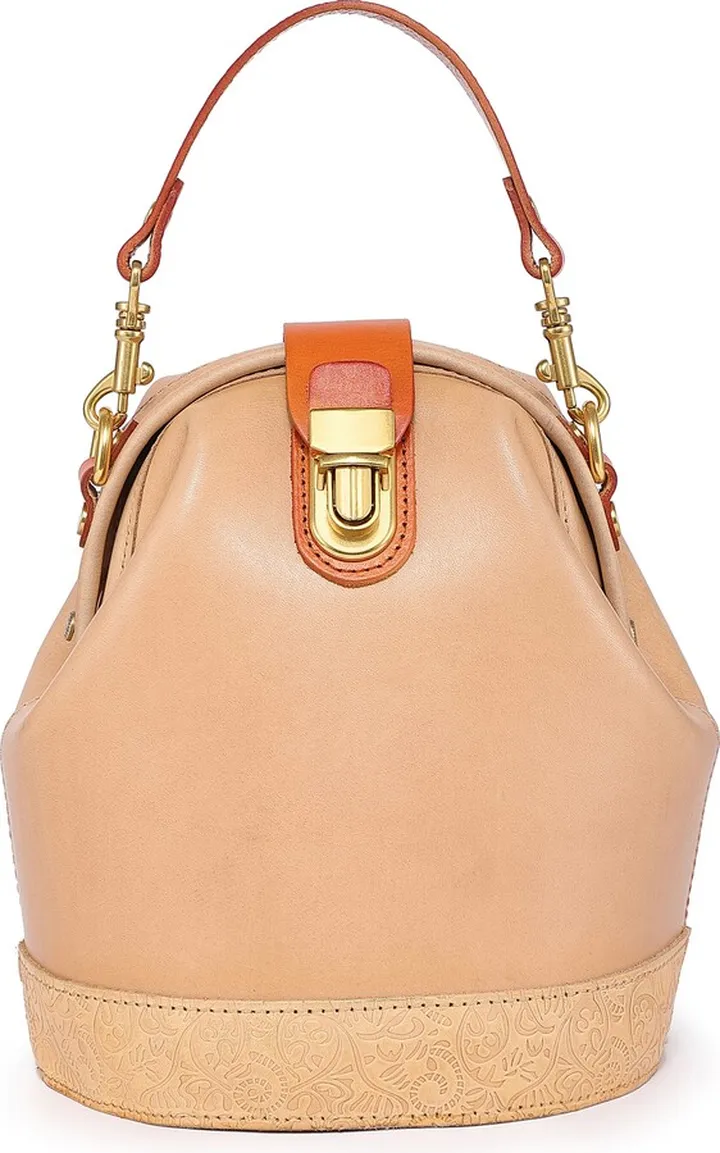 Doctor Bucket Leather Crossbody Bag