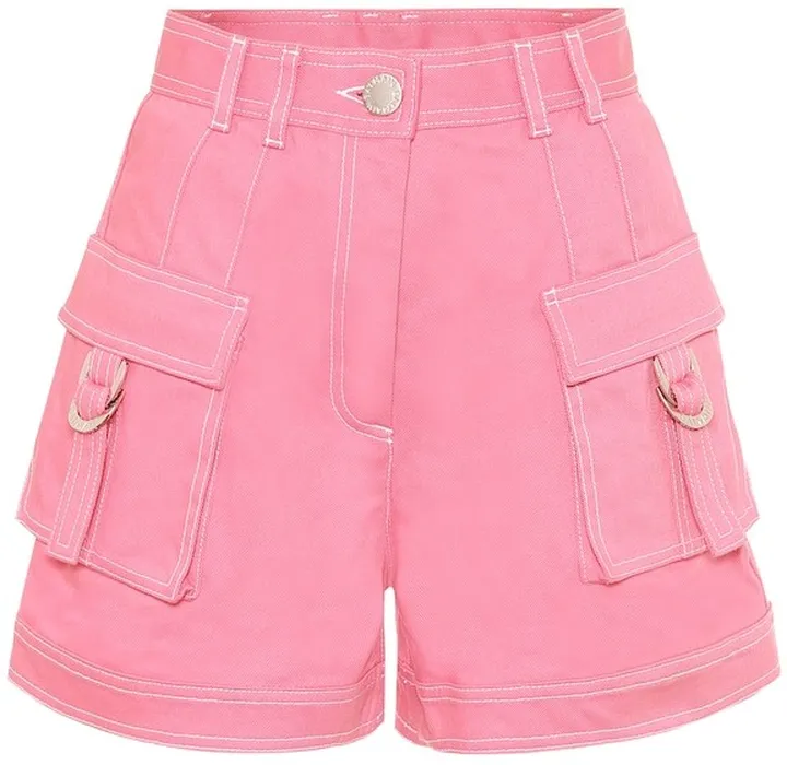 High-rise denim shorts