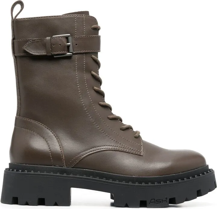 Leather Lace Up Boots