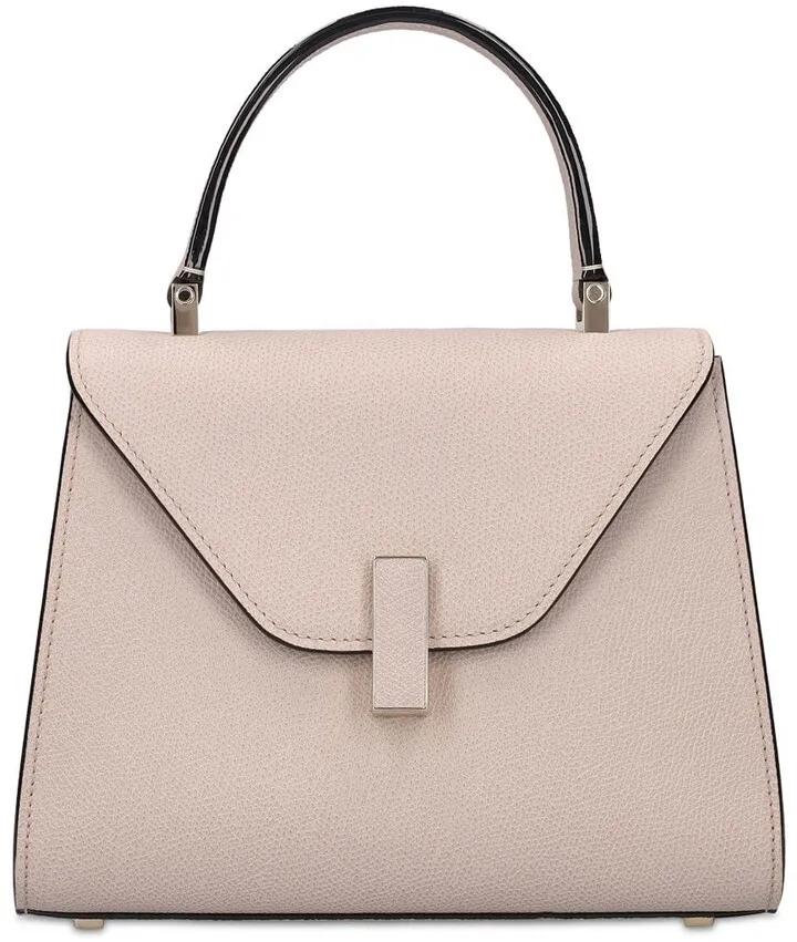 Mini Iside grained leather bag