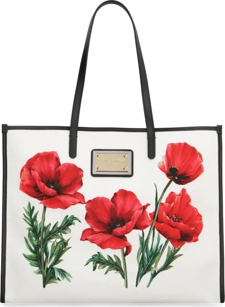 Canvas And Leather Shopping Bag