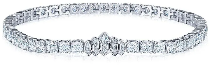 Tiara diamond line bracelet