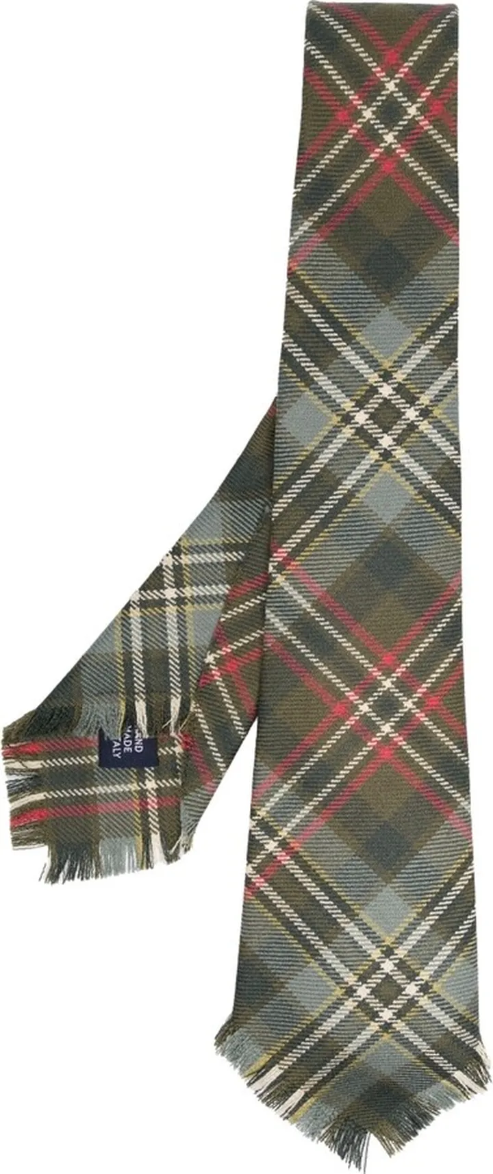 Vintage-Inspired tartan wool tie