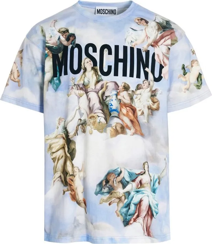 Moschino Graphic-Printed Short-Sleeved Crewneck T-Shirt