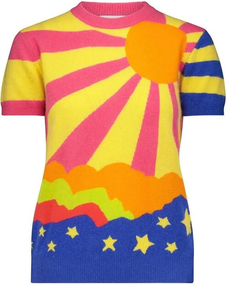 Minnie Rose Cashmere To The Max Crew - Yellow