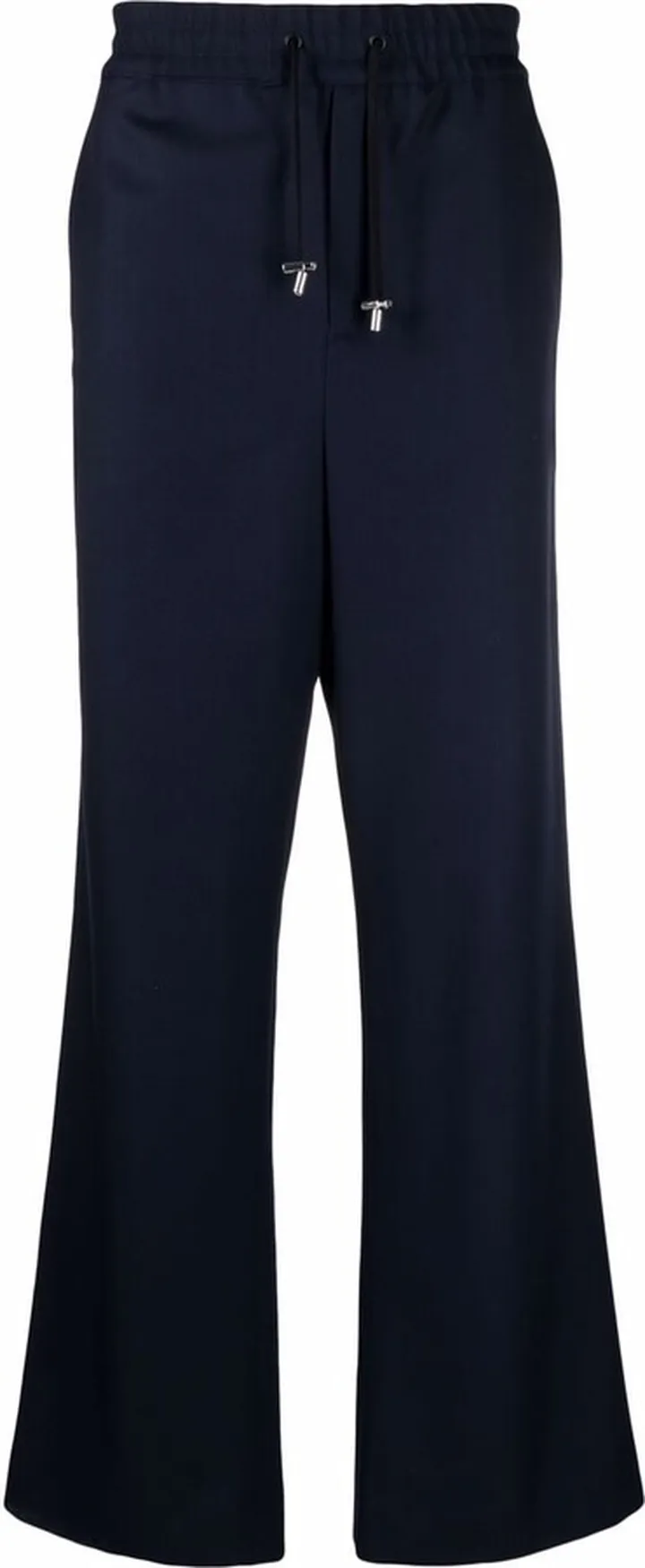 Wide-Leg Twill Trousers