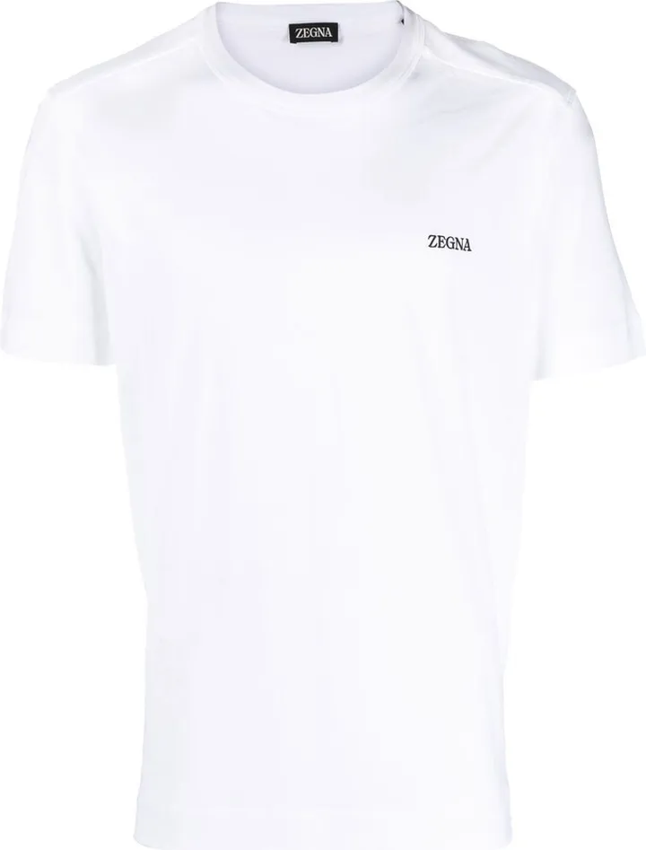 logo-embroidered cotton T-shirt
