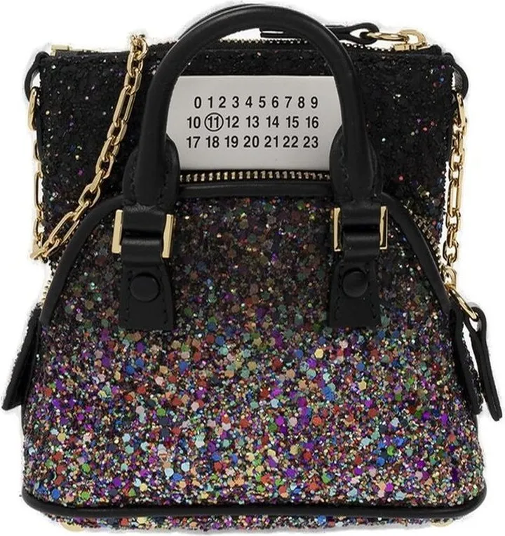 Maison Margiela 5AC Glitter Embellished Shoulder Bag