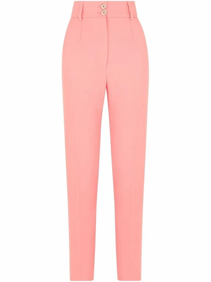 High-Waisted Tailored Trousers