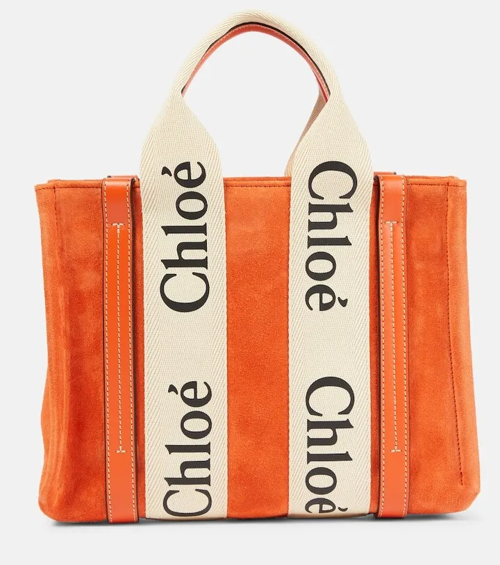 Woody Large suede tote