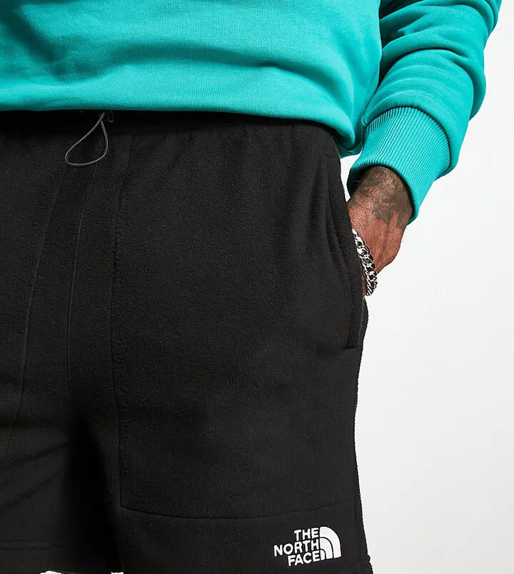 The North Face Glacier fleece shorts in black Exclusive at ASOS