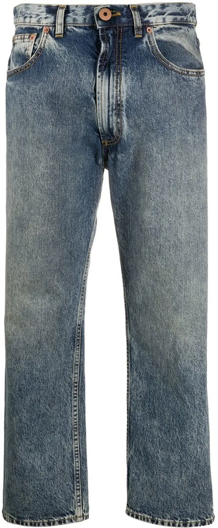 Mid-Rise Cropped Leg Jeans