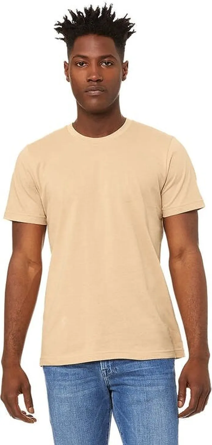 BELLA + CANVAS Unisex Jersey Crew Neck Short Sleeve T-Shirt - Sand Dune