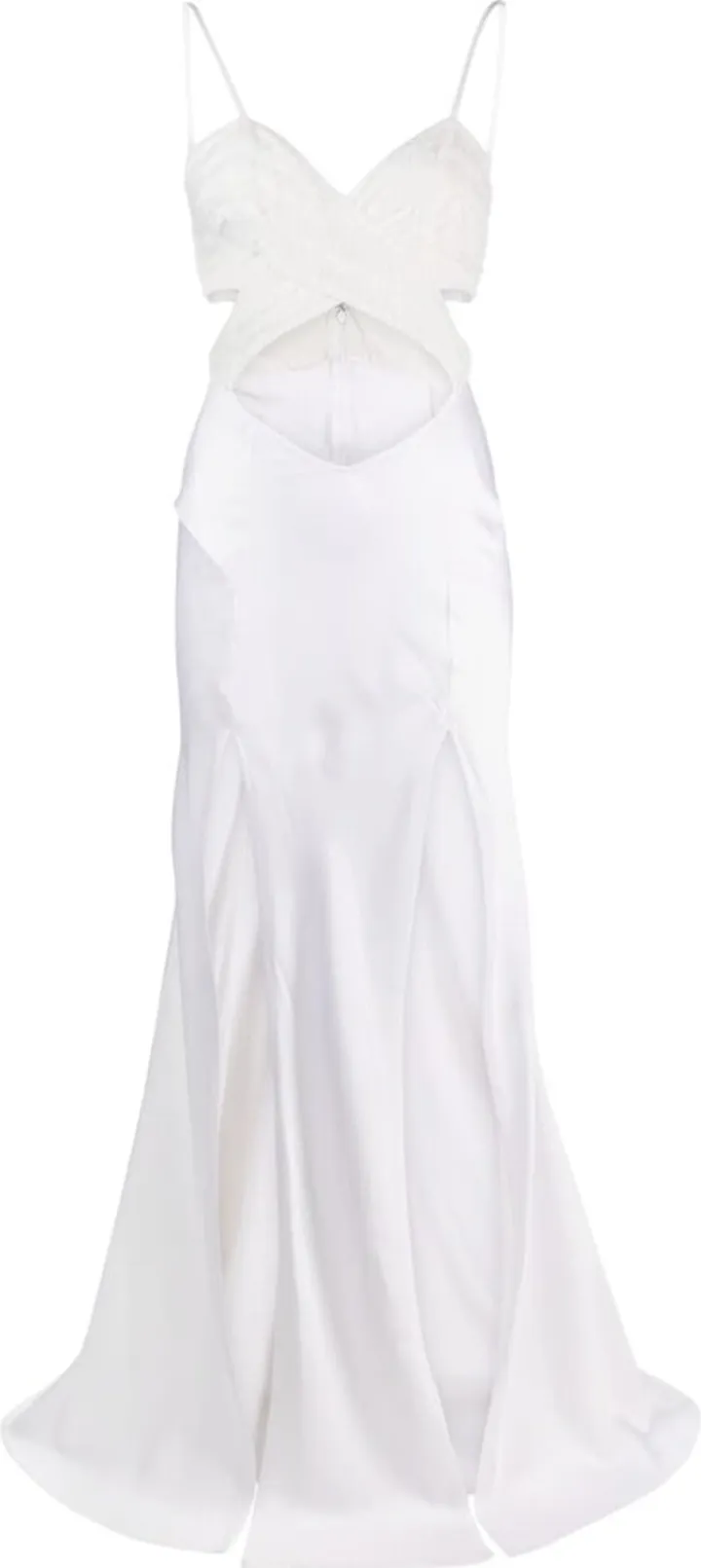 Chantilly-Lace Cut-Out Gown