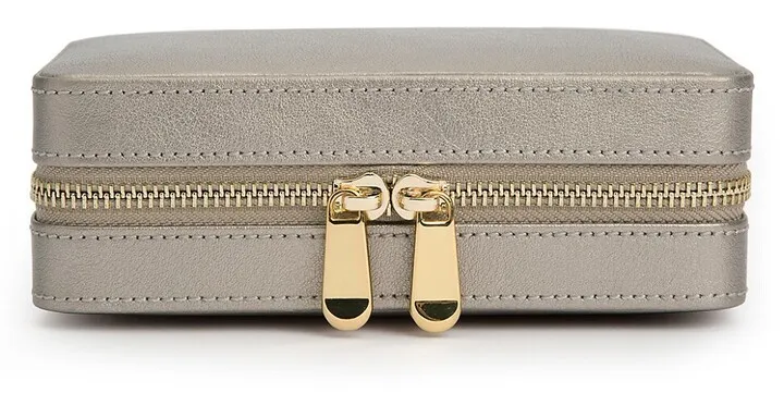 Palermo Leather Travel Zip Jewelry Case