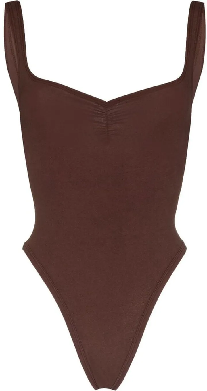 Corazon sweetheart-neck bodysuit