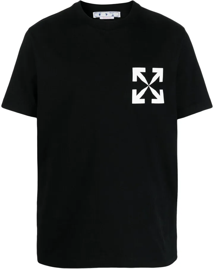 Arrow-print short-sleeve T-shirt