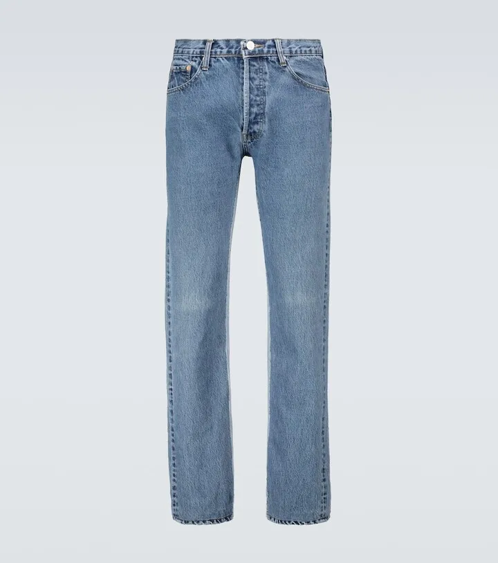Recycled slip patch jeans
