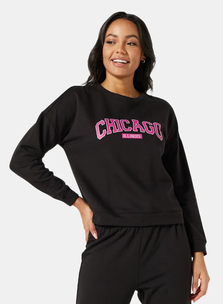 Graphic Sweatshirt Black