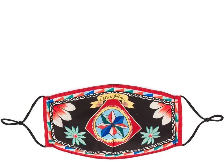 Carretto-print face mask