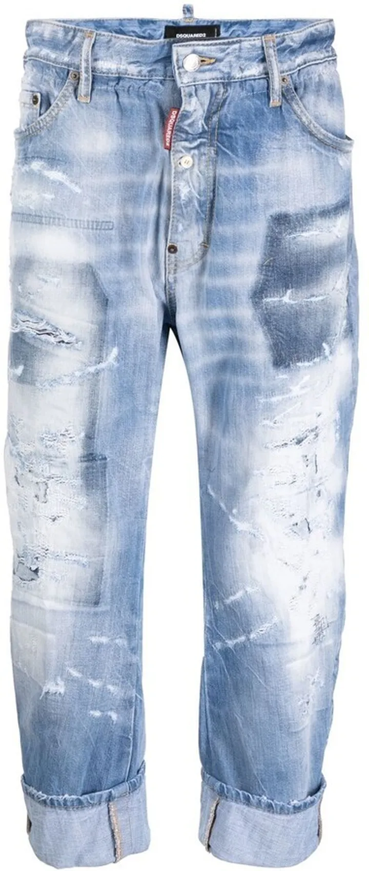 Distressed Cropped Jeans