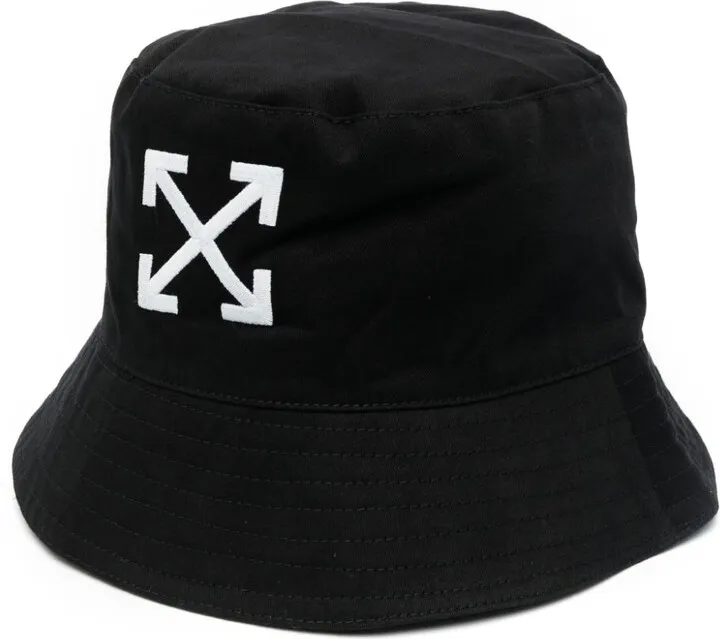 Black Arrows Embroidered Bucket Hat