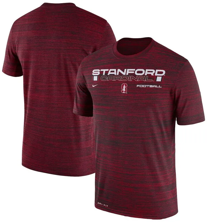 Men's Nike Cardinal Stanford Cardinal Velocity Legend Space-Dye Performance T-shirt