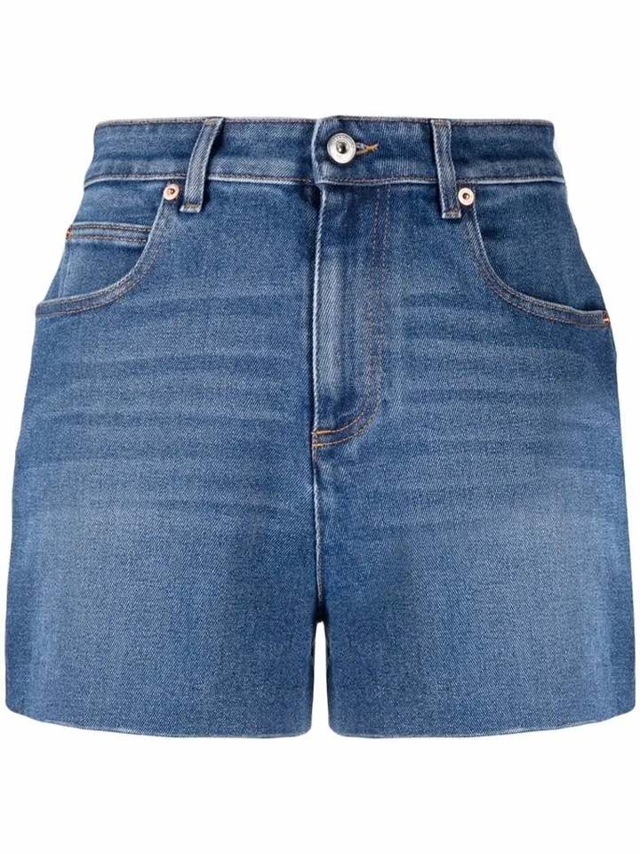High-Waisted Denim Shorts