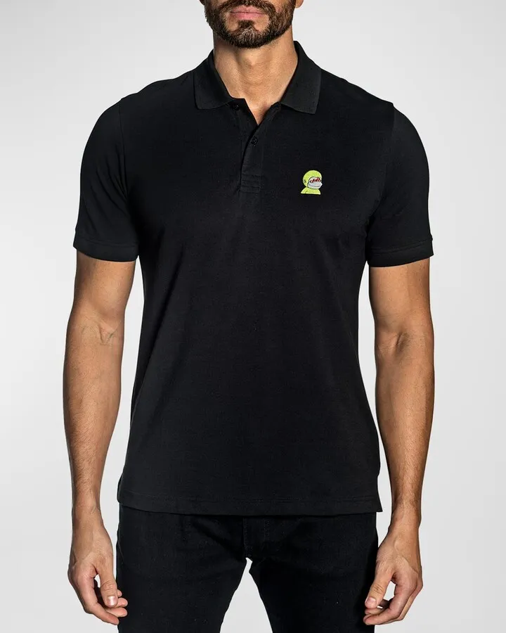 Men's NFT Embroidered Pima Cotton Polo Shirt