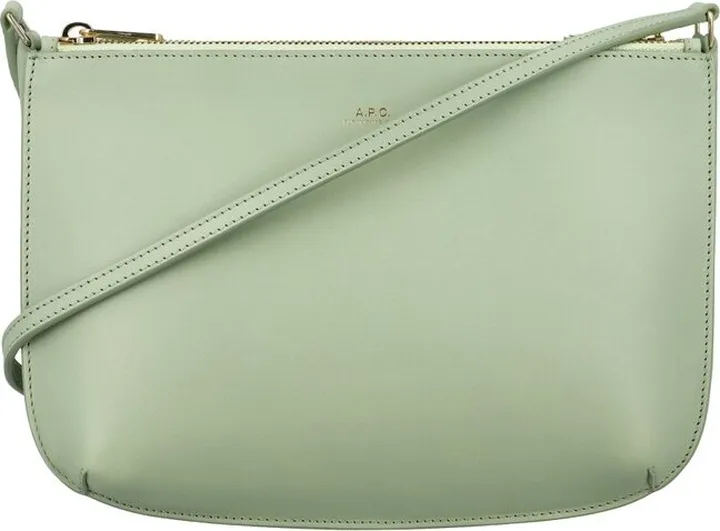 A.P.C. Sarah Logo Detailed Zip-Up Crossbody Bag