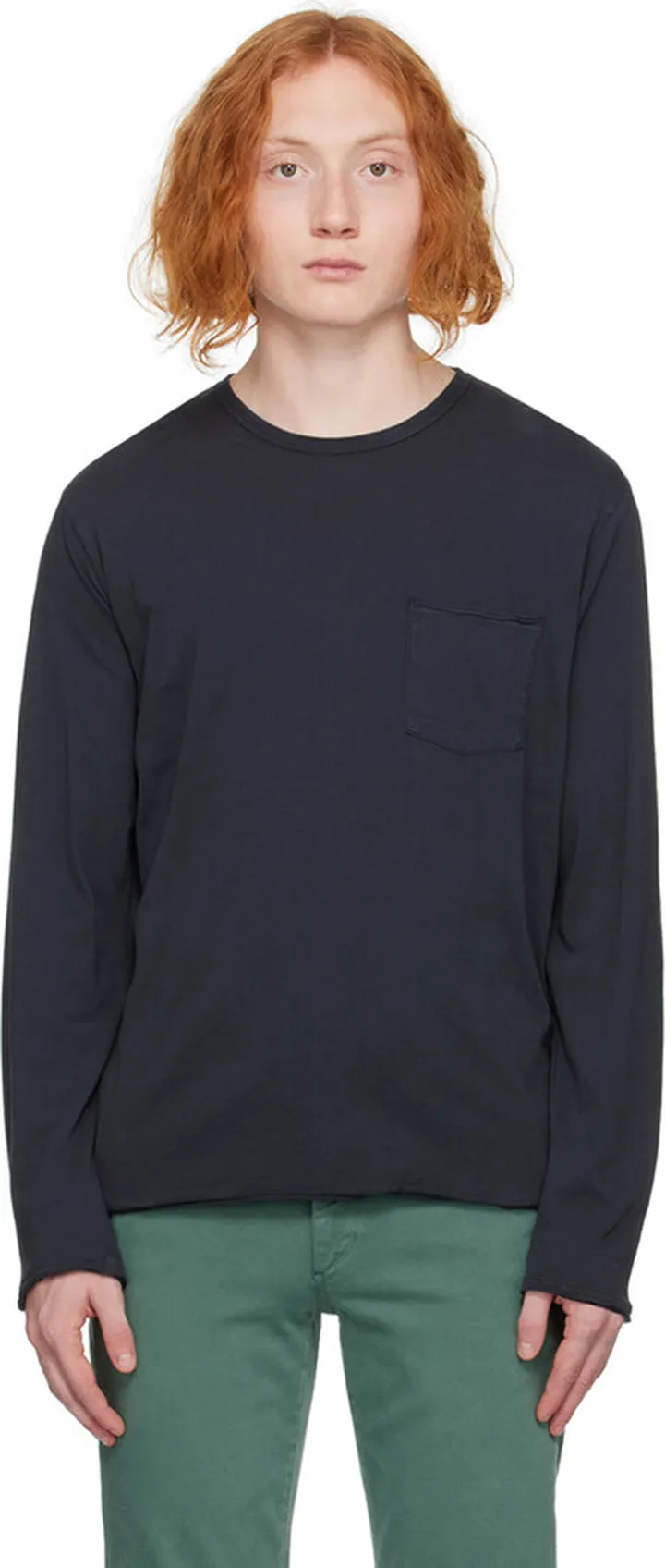 rag & bone Gray Miles Long Sleeve T-Shirt