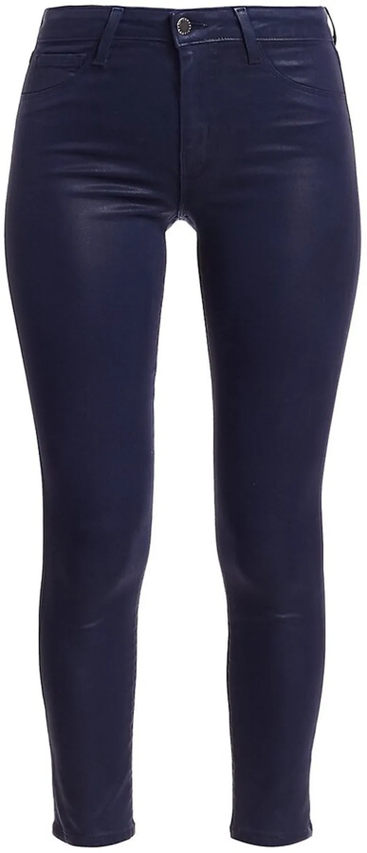 Margot High-Rise Ankle Skinny Coated Jeans