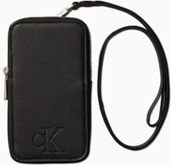 Micro Pebble Monogram Logo Crossbody Phone Case