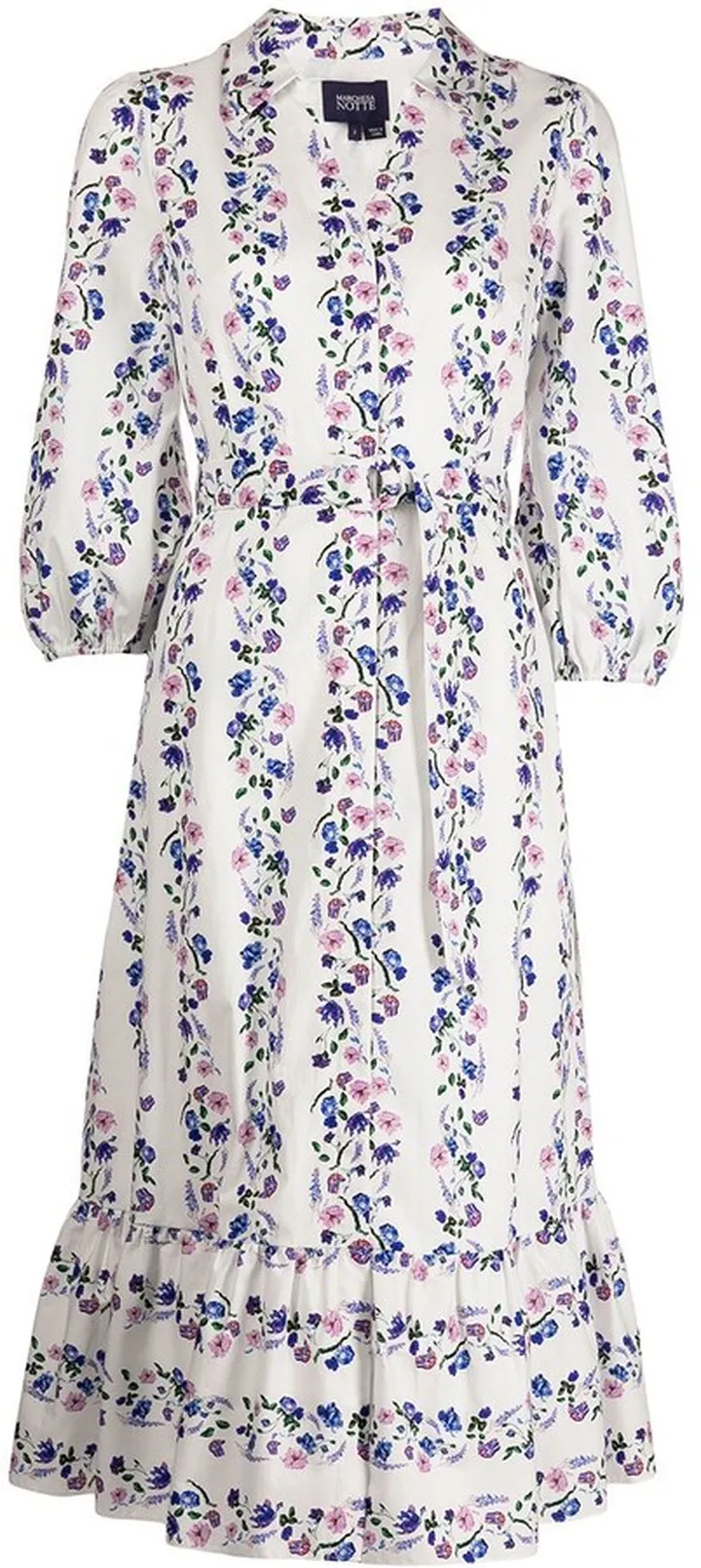 Floral-Print Shirt Dress