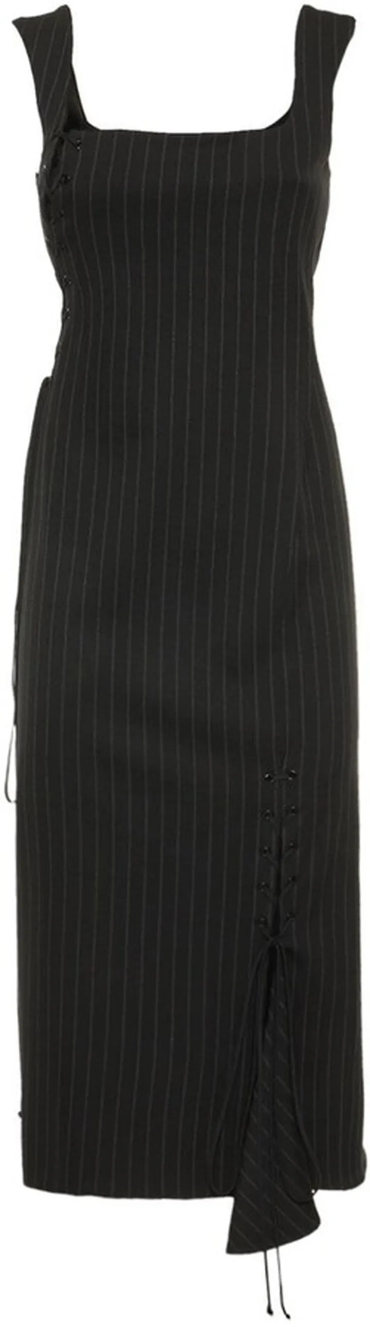 Uggioso asymmetric wool midi dress